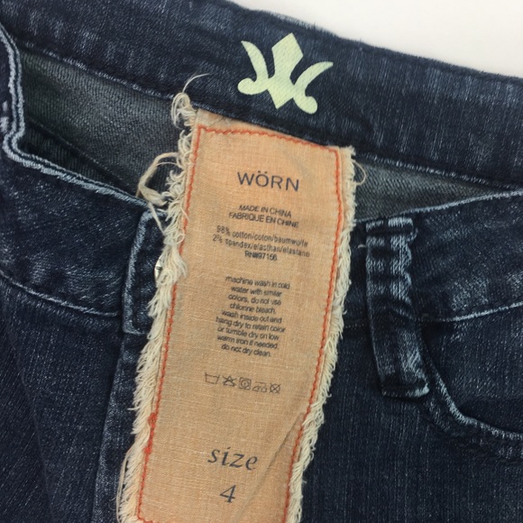 Wörn Jeans Dark Wash Size 4 - Picture 3 of 5